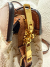 Celine Teen Cabas De France White Triomphe Calfskin Canvas