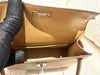 HERMES MINI KELLY II EPSOM BISCUIT PHW STAMP K