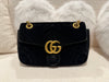 Gucci Medium GG Marmont Shoulder Bag Velvet Black