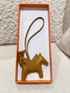 HERMES RODEO PEGASE PM BAG CHARM GOLD STAMP B