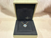Van Cleef & Arpels Vintage Alhambra Pendant, Yellow Gold,Blue Grey Sevres Porcelain,Round Diamond