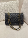 CHANEL SMALL CLASSIC DOUBLE FLAP BAG CAVIAR BLACK