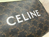 Celine SMALL POUCH WITH STRAP in TRIOMPHE CANVAS WITH CELINE PRINT