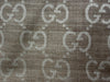 Gucci Knitted Wool & Slik Scarf GG Supreme Light Brown