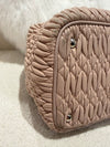 Miu Miu Matelassé Nappa Tote Bag in Pink