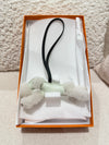 HERMES BUDY BAG CHARM ECRU/ VERT FIZZ/ VERT CYPRES