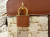 Celine Teen Cabas De France White Triomphe Calfskin Canvas