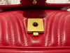 Gucci MedIium GG Marmont Shoulder Bag Calfskin Red