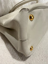 PRADA Large Saffiano Tote Bag Leather White