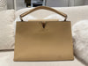 Louis Vuitton Capucines MM Grey Leather Bag
