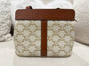Celine Teen Cabas De France White Triomphe Calfskin Canvas