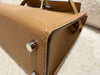 HERMES MINI KELLY II EPSOM BISCUIT PHW STAMP K