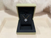 Van Cleef & Arpels Vintage Alhambra Pendant, Yellow Gold,Blue Grey Sevres Porcelain,Round Diamond