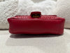 Gucci MedIium GG Marmont Shoulder Bag Calfskin Red