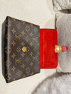 Louis Vuitton locky bb monogram canvas/leather Red