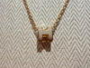 Hermes Mini Pop H Pendant marron glace