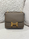 Hermes Mini Constance Epsom Etoupe GHW Stamp Z