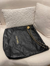 Chanel Large 22 Bag calfskin black (Microchip)