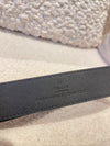 Gucci size 75 GG marmont thin belt black