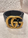 Gucci size 70 GG marmont 4cm belt black