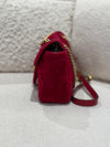 Gucci Small GG Marmont Bag Velvet Red