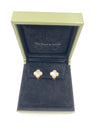 VAN CLEEF &. ARPELS VINTAGE ALHAMBRA MOTHER OF PEARL EARRINGS YELLOW GOLD