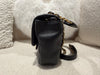 CHANEL Flap With Round Handle Lambskin Black/Gold