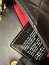 CHANEL Flap With Round Handle Lambskin Black/Gold
