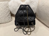 Chanel Small Gabrielle Backpack Calfskin BLACK Multicolour Hardware (Microchip)