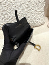 DIOR Saddle Wallet Black (with golden chain)