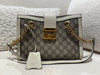 Gucci padlock small shoulder bag GG supreme canvas / Leather white