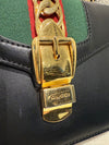 GUCCI SYLVIE TOP HANDLE LEATHER HANDBAG BLACK