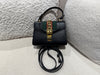 GUCCI SYLVIE TOP HANDLE LEATHER HANDBAG BLACK