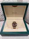 Rolex Cosmograph Daytona 18K ROSE Gold "Chocolate" INDEX Dial Mens Watch