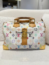 LOUIS VUITTON Speedy 25 White Multicolored