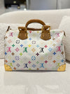 LOUIS VUITTON Speedy 25 White Multicolored
