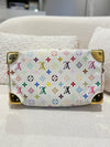 LOUIS VUITTON Speedy 25 White Multicolored