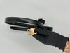 CELINE SMALL TRIOMPHE BELT IN LEATHER BLACK 75cm 1.5cm