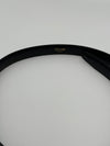 CELINE SMALL TRIOMPHE BELT IN LEATHER BLACK 75cm 1.5cm