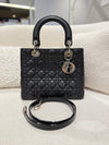 DIOR Medium Lady Dior Calfskin Black