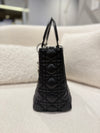 DIOR Medium Lady Dior Calfskin Black