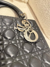 DIOR Medium Lady Dior Calfskin Black