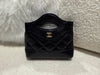 Chanel 24S 31 Nano clutch with chain shiny lambskin black LGHW (microchip)