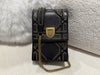 Dior Diorama Vertical Clutch Bag BLACK