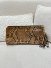 GUCCI Gucci Black/Brown Snake Clutch