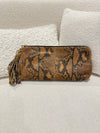 GUCCI Gucci Black/Brown Snake Clutch