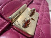 DIOR Miss Dior Flap Cannage Leather Handbag Purple