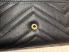 GUCCI Black Leather GG Marmont Wallet