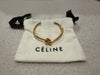 CELINE Knot extra-thin bracelet in brass with gold finish Size M