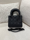 DIOR MINI LADY LAMBSKIN BLACK